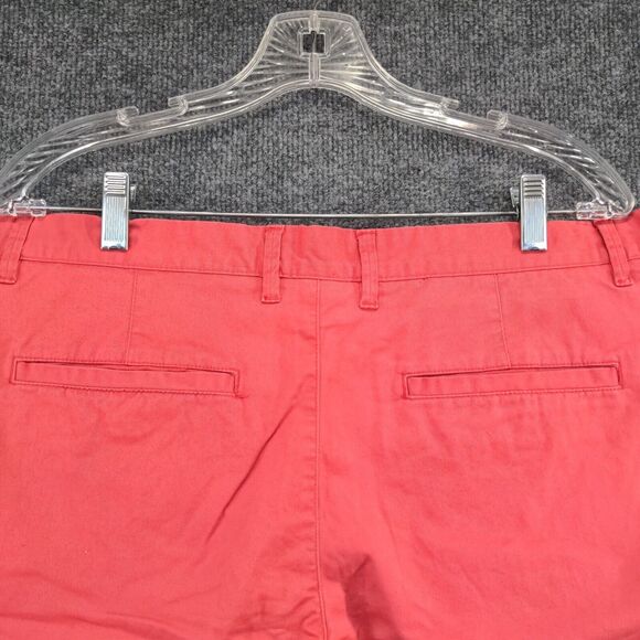 Merona Womens Chino Shorts Pink Size 34 Slash Pockets Cotton Blend - Picture 8 of 10